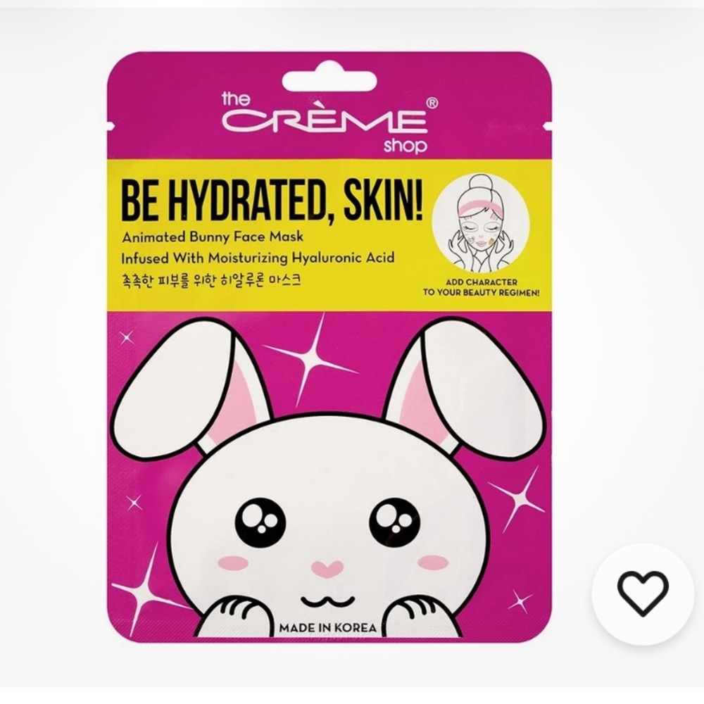 💕NWT The Crème Shop Hydrating Face Mask set of 3 part of mix and match 3 for $25